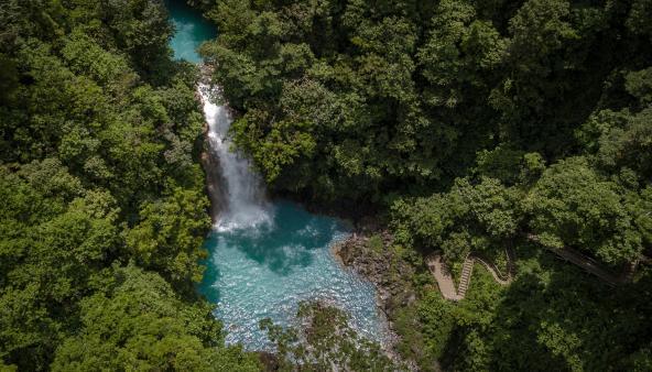 Rio Celeste Hideaway Waterfall